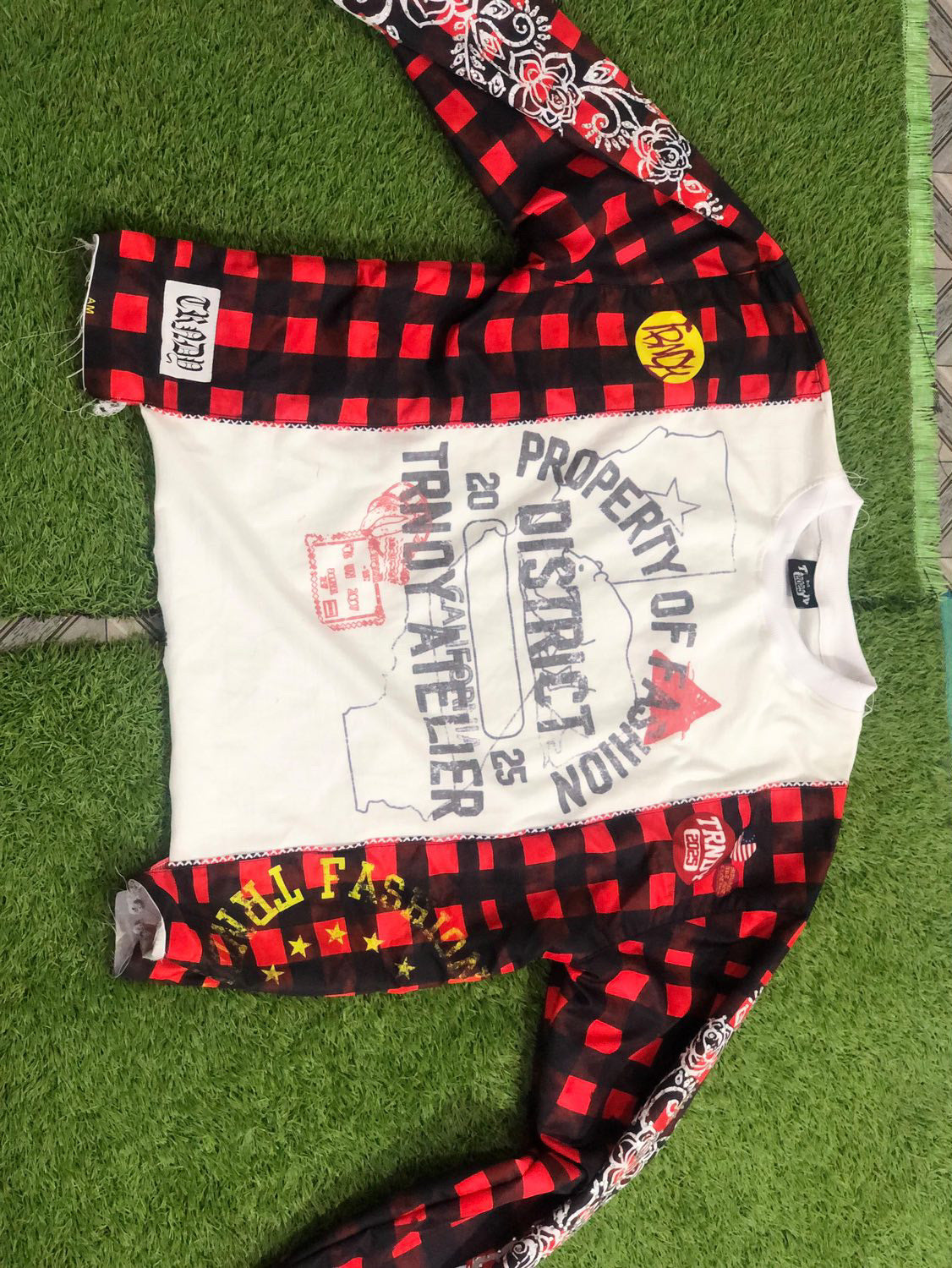 FASHION DISTRICT FLANNEL SHIRT RED