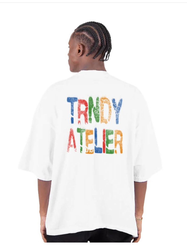 White TRNDY ATELIER PEACE NYC T- SHIRT